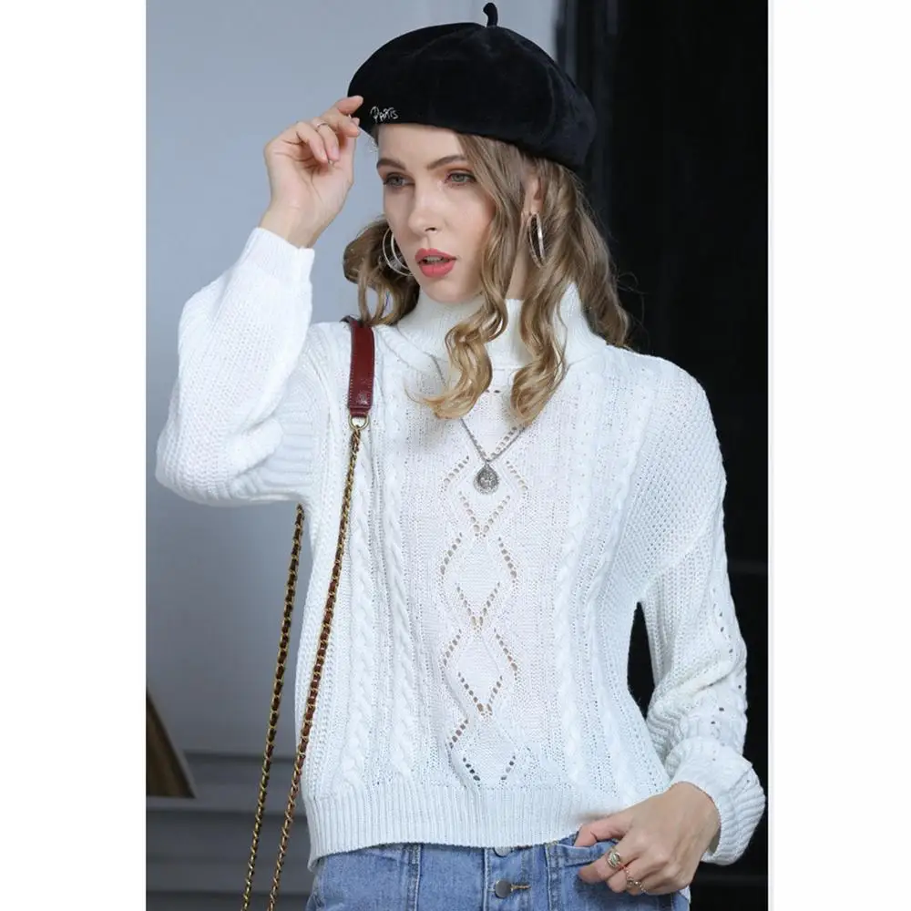 High-collared sweater women knit New Women's Clothing oversized long-sleeved sweater with knitted undershirt women
High-collared sweater women knit New Women's Clothing oversized long-sleeved sweater with knitted undershirt women