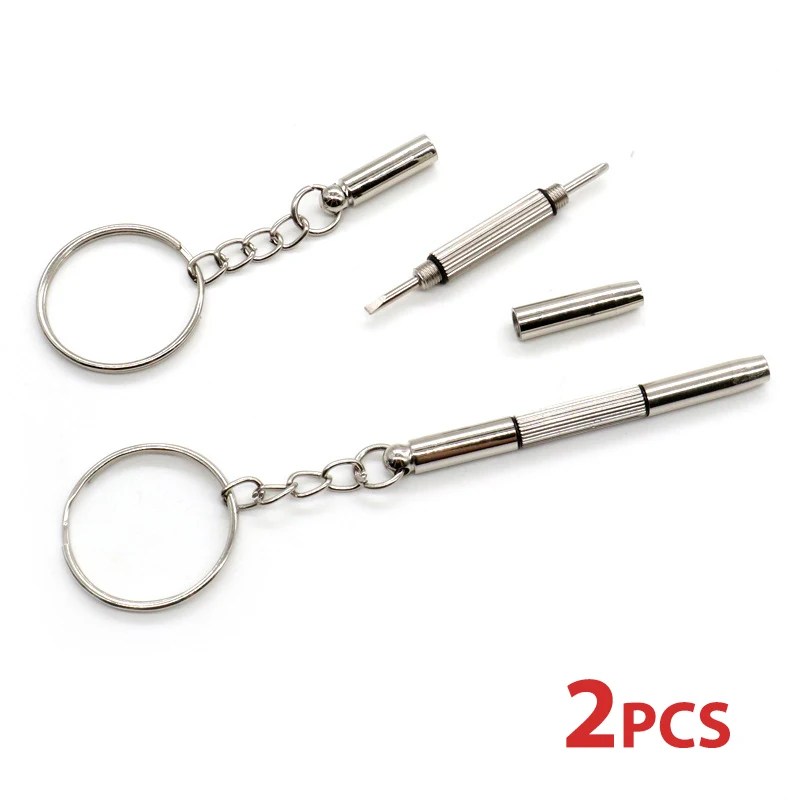 2Pcs 3 In 1 Mini Screwdriver Keychain Glasses Phone Watch Screw Repair Tool Household Hand Tool
2Pcs 3 In 1 Mini Screwdriver Keychain Glasses Phone Watch Screw Repair Tool Household Hand Tool
