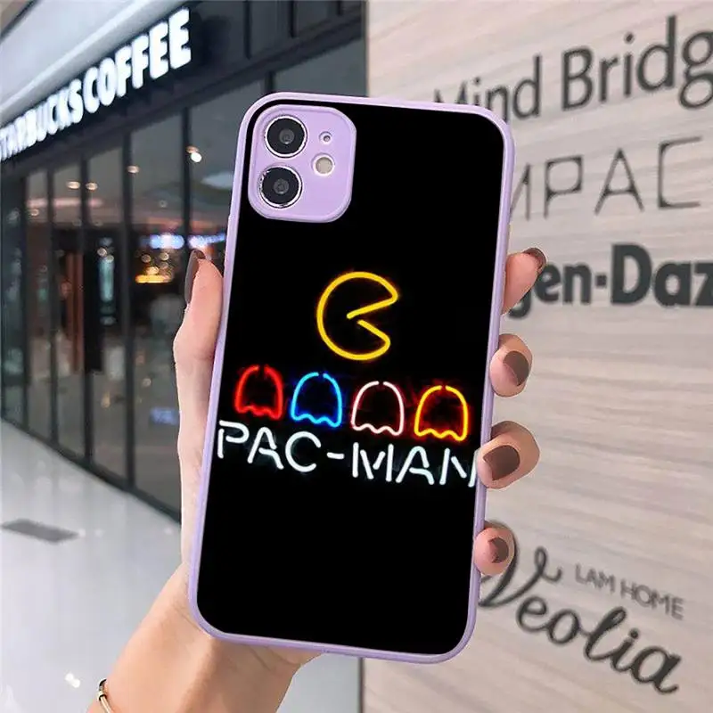 Game Pacman Pac Man Eating Phone Case For iPhone 12 11 Mini Pro XR XS Max 7 8 Plus X Matte transparent Purple Back Cover
Game Pacman Pac Man Eating Phone Case For iPhone 12 11 Mini Pro XR XS Max 7 8 Plus X Matte transparent Purple Back Cover