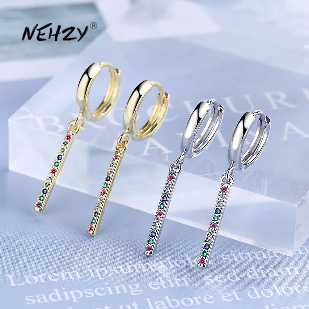 NEHZY S925 штамп серебро 2021 новые женские модные ювелирные изделия высокое качество цветной Кристалл Циркон Простые Длинные серьги с кисточкам...
NEHZY S925 штамп серебро 2021 новые женские модные ювелирные изделия высокое качество цветной Кристалл Циркон Простые Длинные серьги с кисточкам...