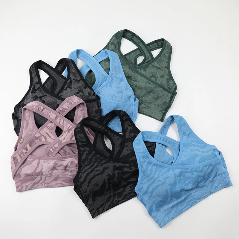 Seamless Camo Push Up Sports Bra For Women Cross Straps Padded Comfy Gym Bra Yoga Underwear Active Wear Workout Fitness Top
Seamless Camo Push Up Sports Bra For Women Cross Straps Padded Comfy Gym Bra Yoga Underwear Active Wear Workout Fitness Top