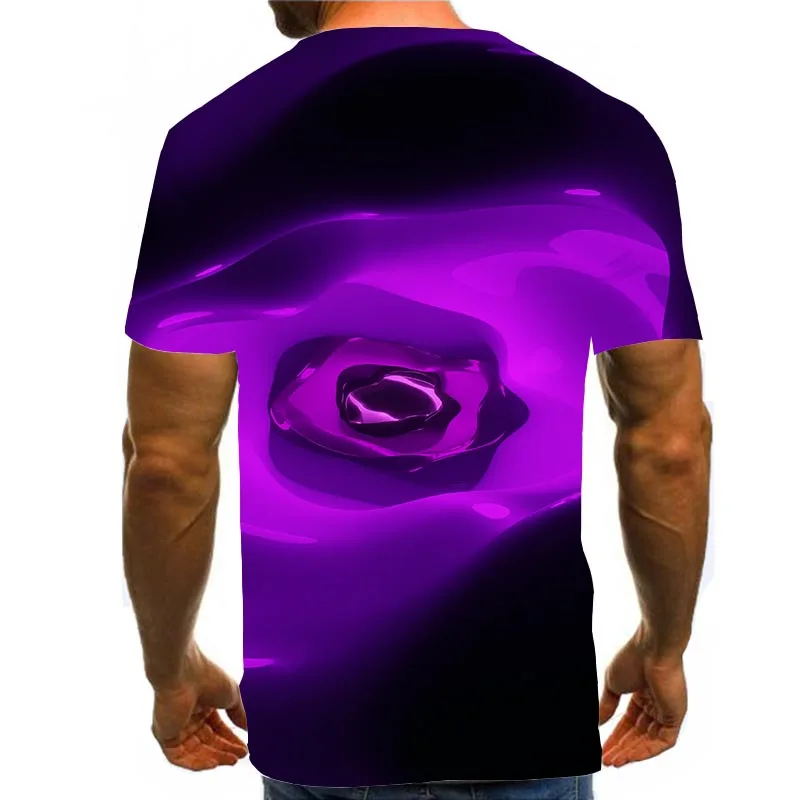 Men Graphic T Shirts 3D Print Shirt Round Neck Summer Short Sleeve Psychedelic Tops Abstract Tees Purple
Men Graphic T Shirts 3D Print Shirt Round Neck Summer Short Sleeve Psychedelic Tops Abstract Tees Purple