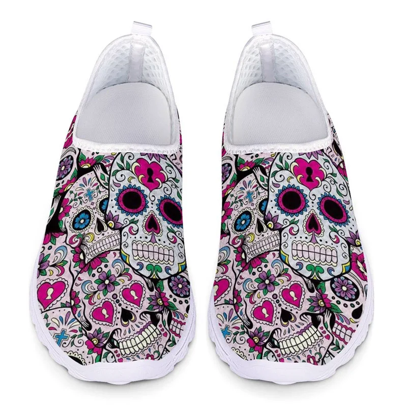 Running Shoes Women Loafer Nurse Shoes Cool Sugar Skull Print Light Weight Mesh Slip On Sneaker Female Fashion Zapatillas Mujer
Running Shoes Women Loafer Nurse Shoes Cool Sugar Skull Print Light Weight Mesh Slip On Sneaker Female Fashion Zapatillas Mujer