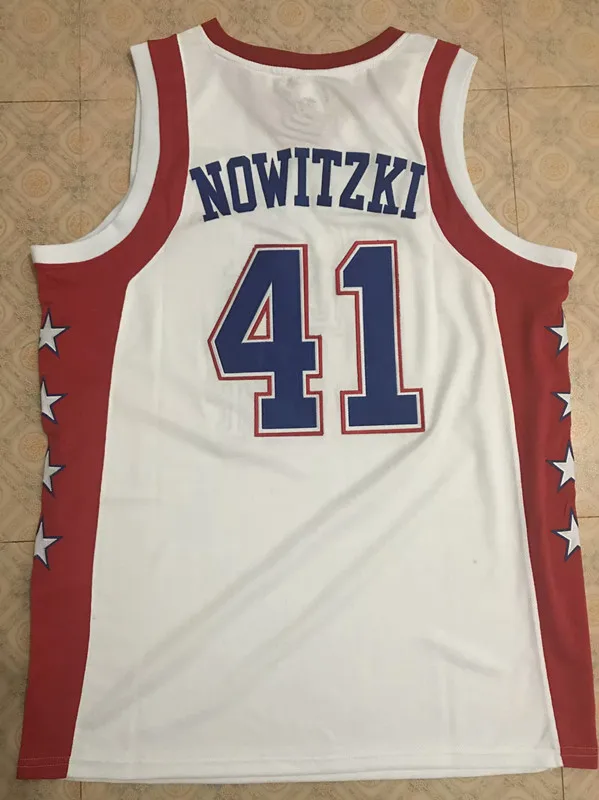 #41 Dirk Nowitzki 2004 All Star West White Basketball Jersey Stitched Custom Any Number Name jerseys
#41 Dirk Nowitzki 2004 All Star West White Basketball Jersey Stitched Custom Any Number Name jerseys