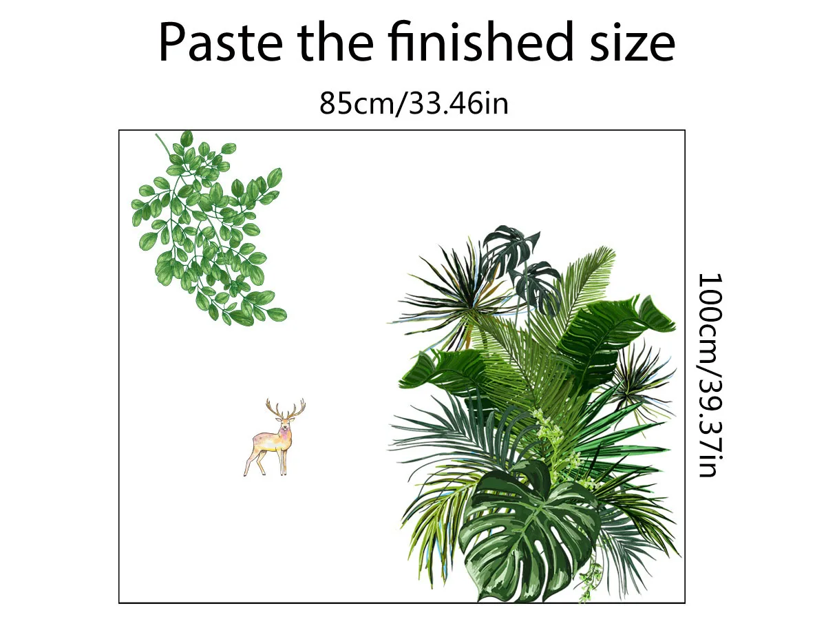 Nordic Green Leaves Plant Wall Stickers Living Room Sofa Backdrop Wall Decor Art Mural Home Office Decor Decals for Furniture
Nordic Green Leaves Plant Wall Stickers Living Room Sofa Backdrop Wall Decor Art Mural Home Office Decor Decals for Furniture