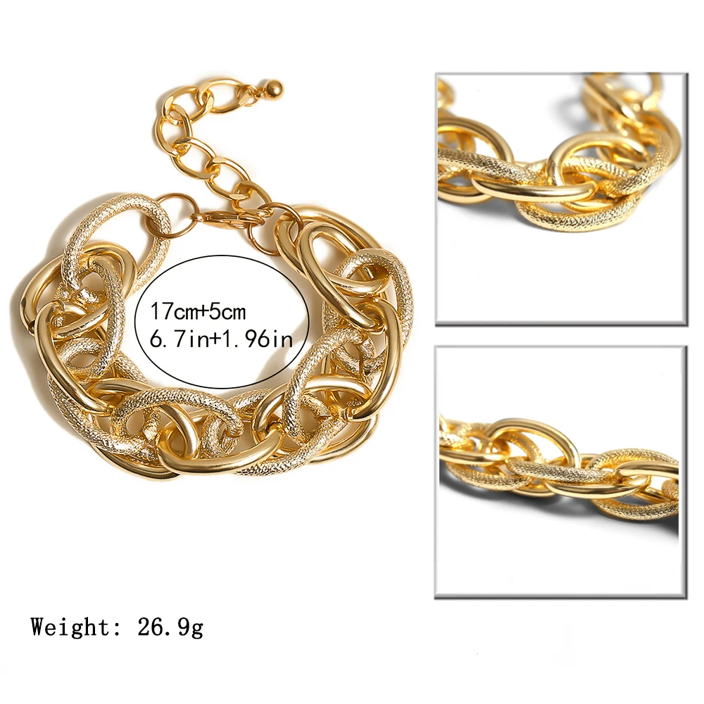 IngeSight.Z Punk Miami Cuban Twisted Thick Bracelets Bangles Hip Hop Gold Color Chunky Heavy Metal Bracelets Women Men Jewelry
IngeSight.Z Punk Miami Cuban Twisted Thick Bracelets Bangles Hip Hop Gold Color Chunky Heavy Metal Bracelets Women Men Jewelry