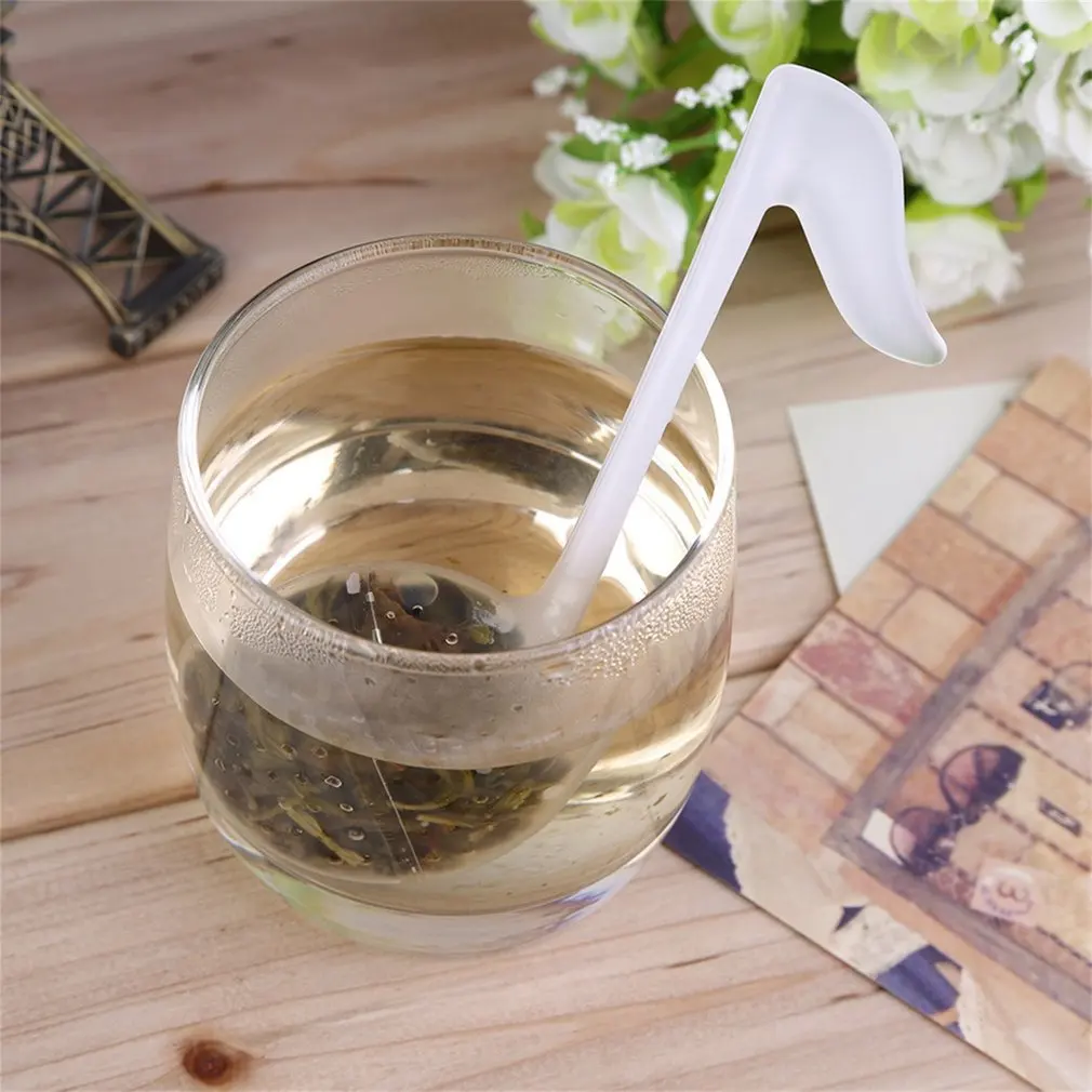 2 шт. Чайная ложка Infuser Фильтр креативная Музыка Примечание модная удобная чайная