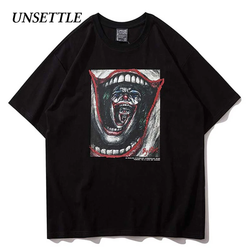 UNSETTLE Harajuku футболка для мужчин/женщин хип хоп с забавным принтом модная уличная