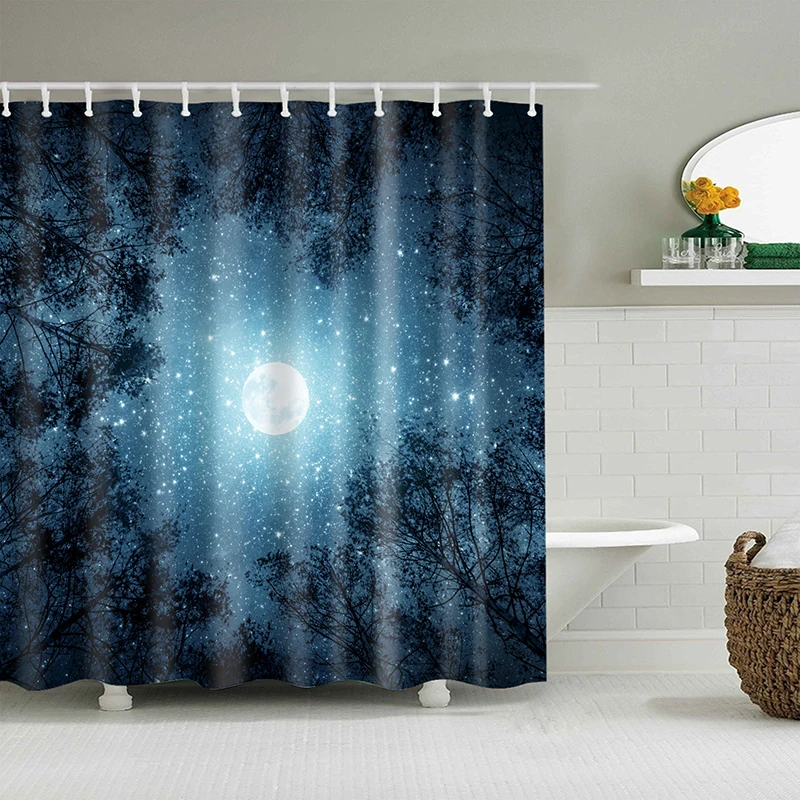 starry shower curtain forest moon curtain for bathroom polyester fabric curtain shower 
starry shower curtain forest moon curtain for bathroom polyester fabric curtain shower