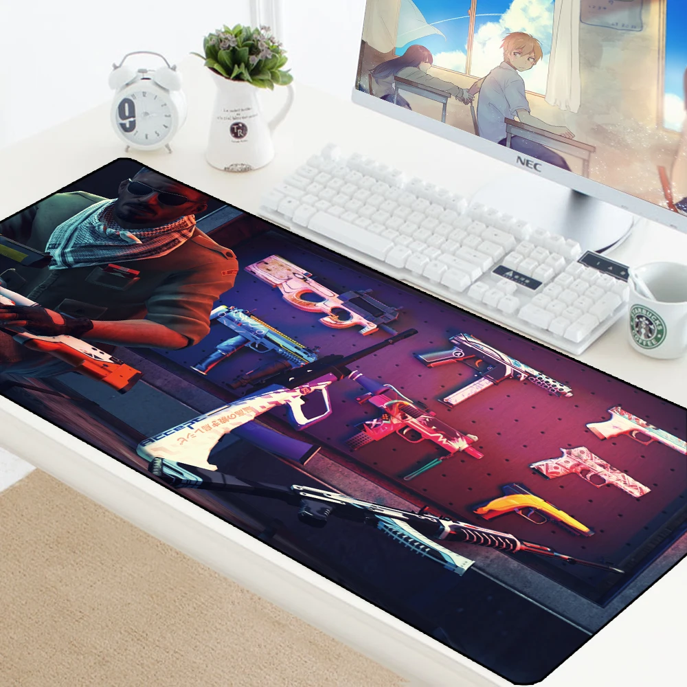 CS GO геймерский коврик для мыши Нескользящие Коврики клавиатуры и Hyper Beast AWP Overlock Edge