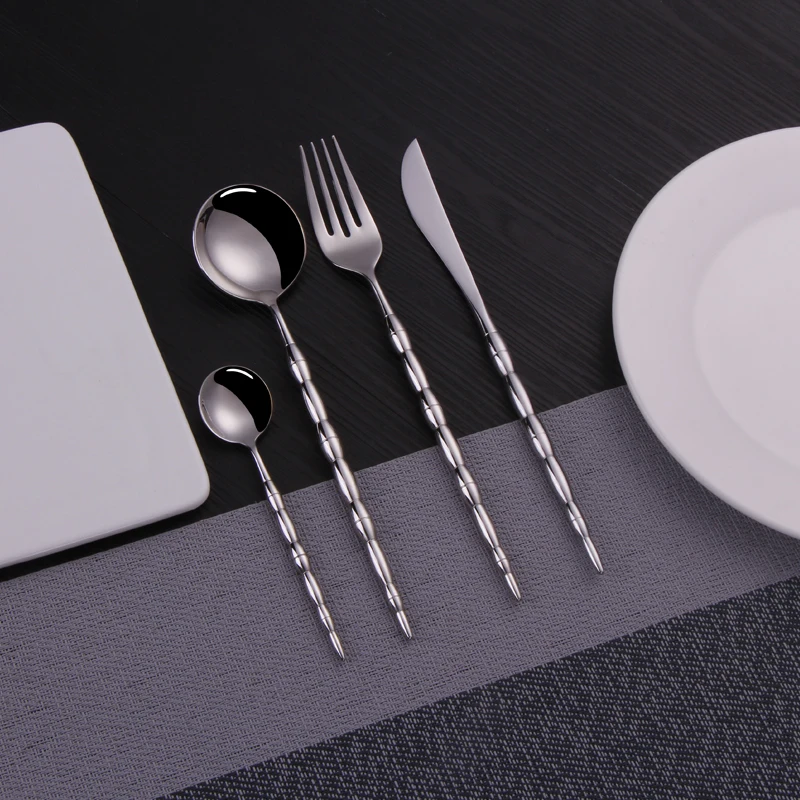 4Pcs 304 Stainless Steel Cutlery Set Silver Gold Stainless Steel Cutlery Knife Fork Spoon Dinner Set Kitchen Tableware Supplies
4Pcs 304 Stainless Steel Cutlery Set Silver Gold Stainless Steel Cutlery Knife Fork Spoon Dinner Set Kitchen Tableware Supplies