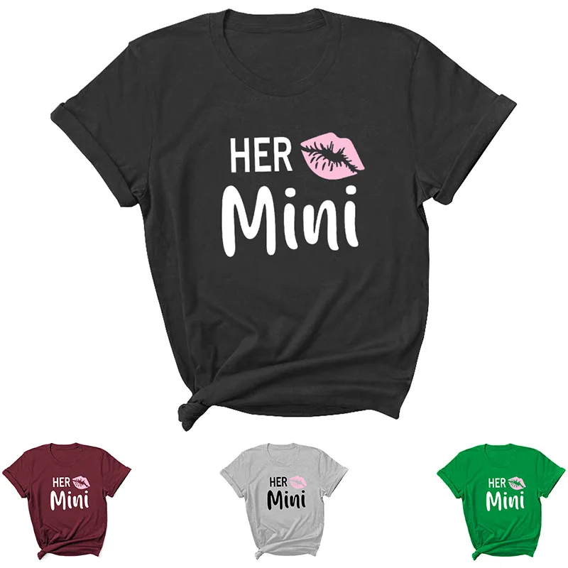 Her Kiss Mama Letter Print Women T Shirt Short Sleeve O Neck Loose Women Tshirt Ladies Tee Shirt Tops Clothes Camisetas Mujer
Her Kiss Mama Letter Print Women T Shirt Short Sleeve O Neck Loose Women Tshirt Ladies Tee Shirt Tops Clothes Camisetas Mujer