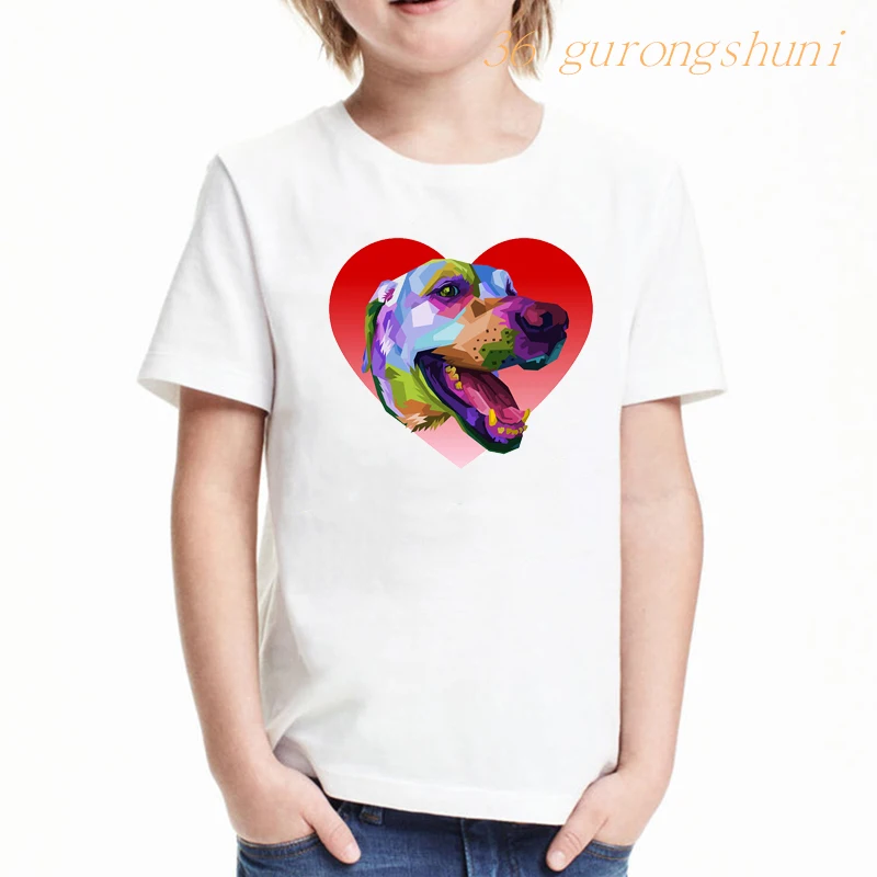 Детская футболка с рисунком собаки бульдога для мальчиков кавайные пуделы
