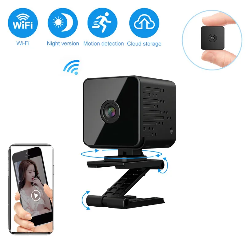 Мини Wi-Fi видеокамера HD 1080P Беспроводная IP-камера для домашней безопасности точка доступа дистанционное управление Обнаружение движения вид... 
Мини Wi-Fi видеокамера HD 1080P Беспроводная IP-камера для домашней безопасности точка доступа дистанционное управление Обнаружение движения вид...