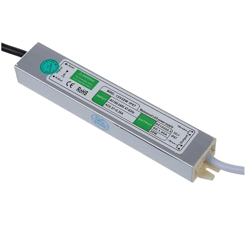 Waterproof LED Transformer Electronic Transformer 90-250V AC to 12V DC
Waterproof LED Transformer Electronic Transformer 90-250V AC to 12V DC