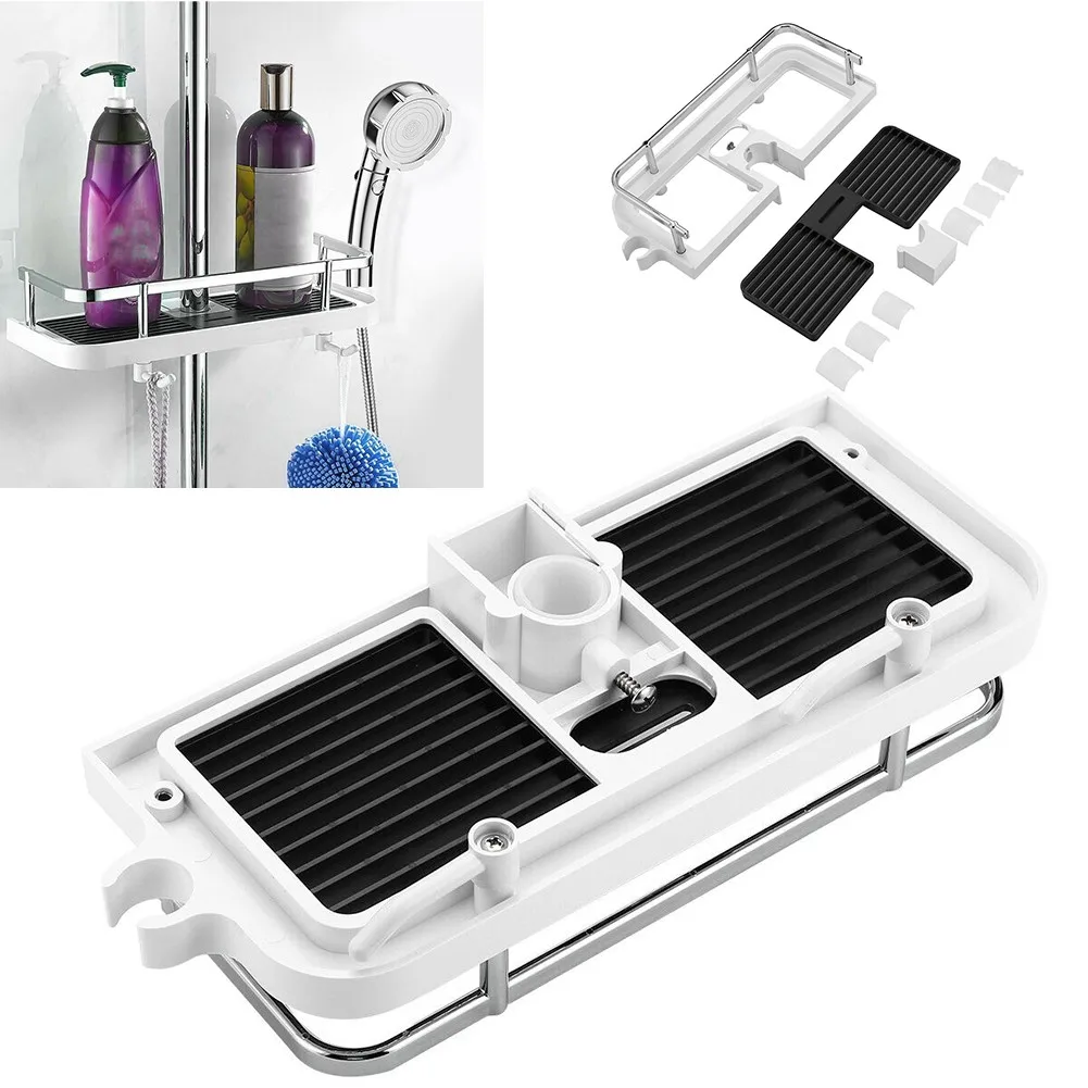 Bathroom Toilet Rack Free Punching Square Shower Rod Shower Rod Multi-function Shower Storage Tray Rack
Bathroom Toilet Rack Free Punching Square Shower Rod Shower Rod Multi-function Shower Storage Tray Rack