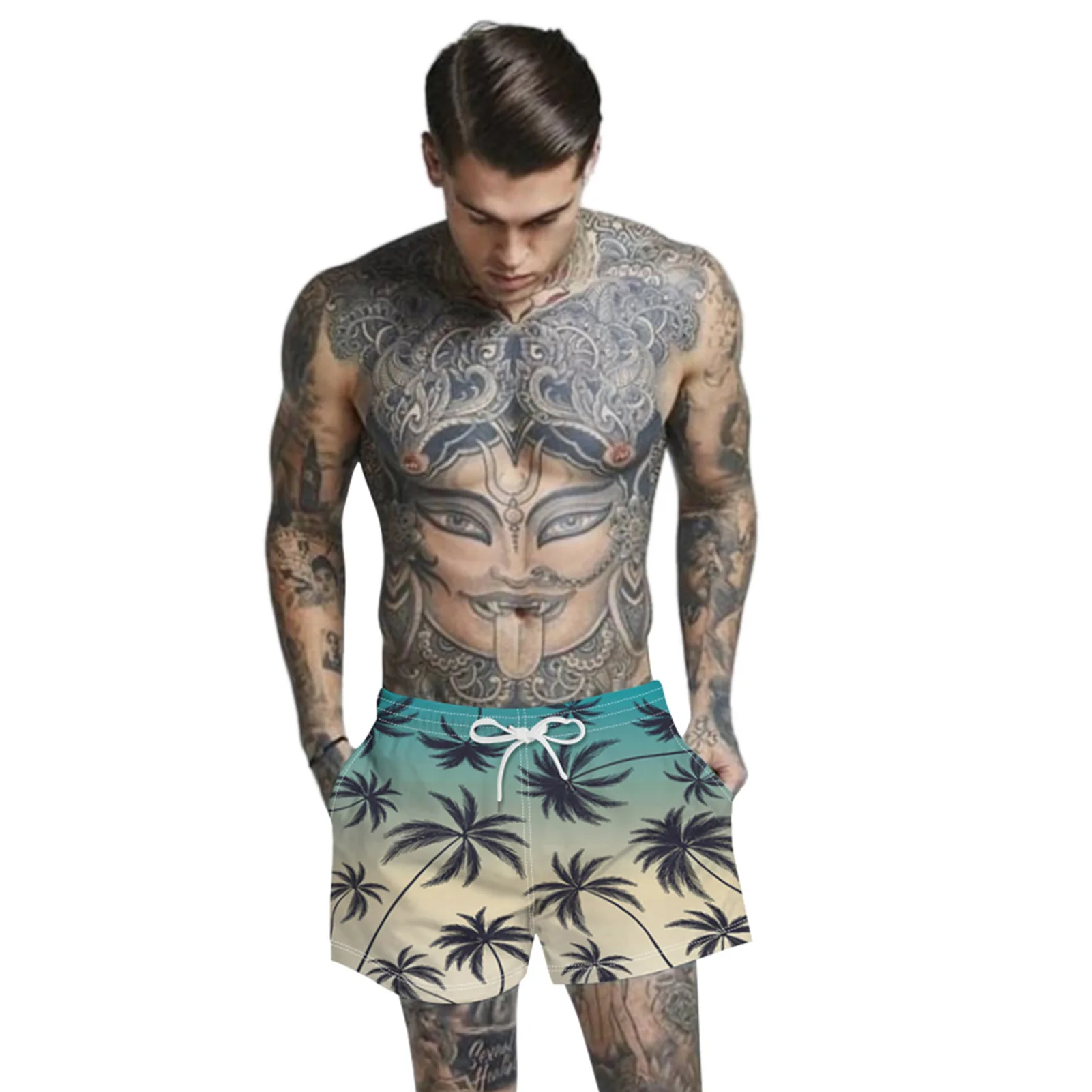 New Summer Tree Prints Elastic Gym Sport Running Beach Athletic Shorts for Men Dropshipping
New Summer Tree Prints Elastic Gym Sport Running Beach Athletic Shorts for Men Dropshipping