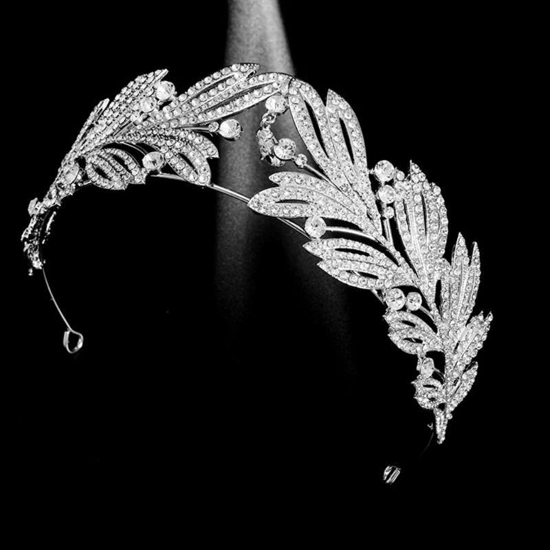 Women Rhinestone Crown Zirconia Crystal Beads Hair Hoop Bridal Wedding Hair Accessories Pageant Prom Princess Headpieces
Women Rhinestone Crown Zirconia Crystal Beads Hair Hoop Bridal Wedding Hair Accessories Pageant Prom Princess Headpieces