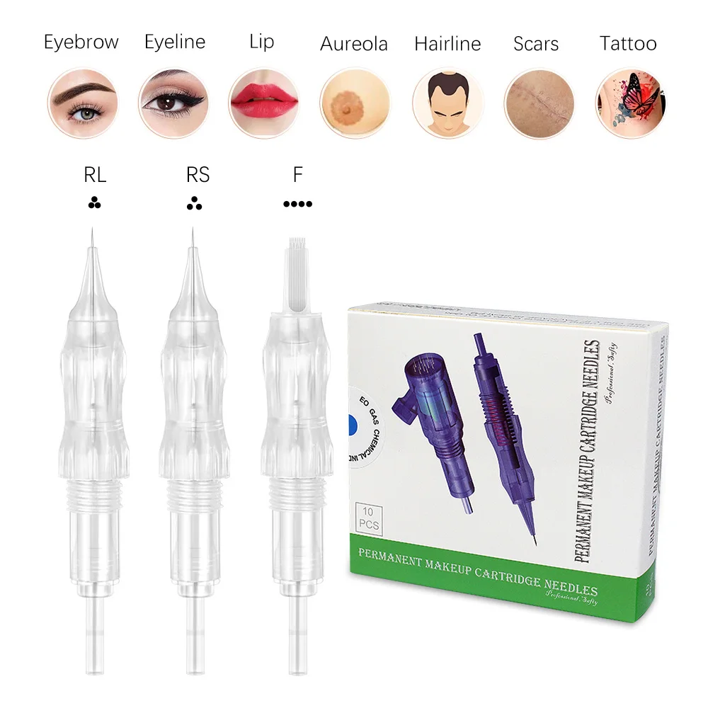 10pcs Permanent Makeup Cartridge Tattoo Needles Eyebrow Lips Cartridge Needles 1RL/2R/3RL/5/7/9RL for Permanet Makeup Machine
10pcs Permanent Makeup Cartridge Tattoo Needles Eyebrow Lips Cartridge Needles 1RL/2R/3RL/5/7/9RL for Permanet Makeup Machine
