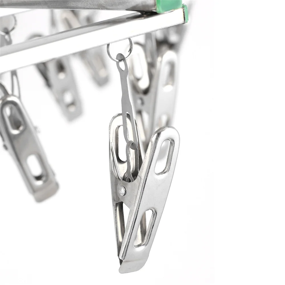 35 Clips Stainless Steel Laundry Rack Foldable Sock Clothes Airer Folding Hanger Drying Hanger Clothes Underwear Socks Holder
35 Clips Stainless Steel Laundry Rack Foldable Sock Clothes Airer Folding Hanger Drying Hanger Clothes Underwear Socks Holder