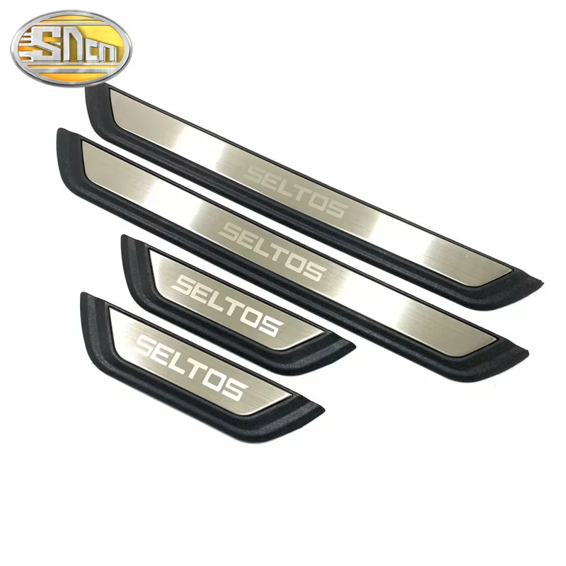 4PCS High-quality Stainless Steel Welcome Pedal Car Scuff Plate Pedal Trim Threshold Door Sill For Kia Seltos 2020 2021
4PCS High-quality Stainless Steel Welcome Pedal Car Scuff Plate Pedal Trim Threshold Door Sill For Kia Seltos 2020 2021
