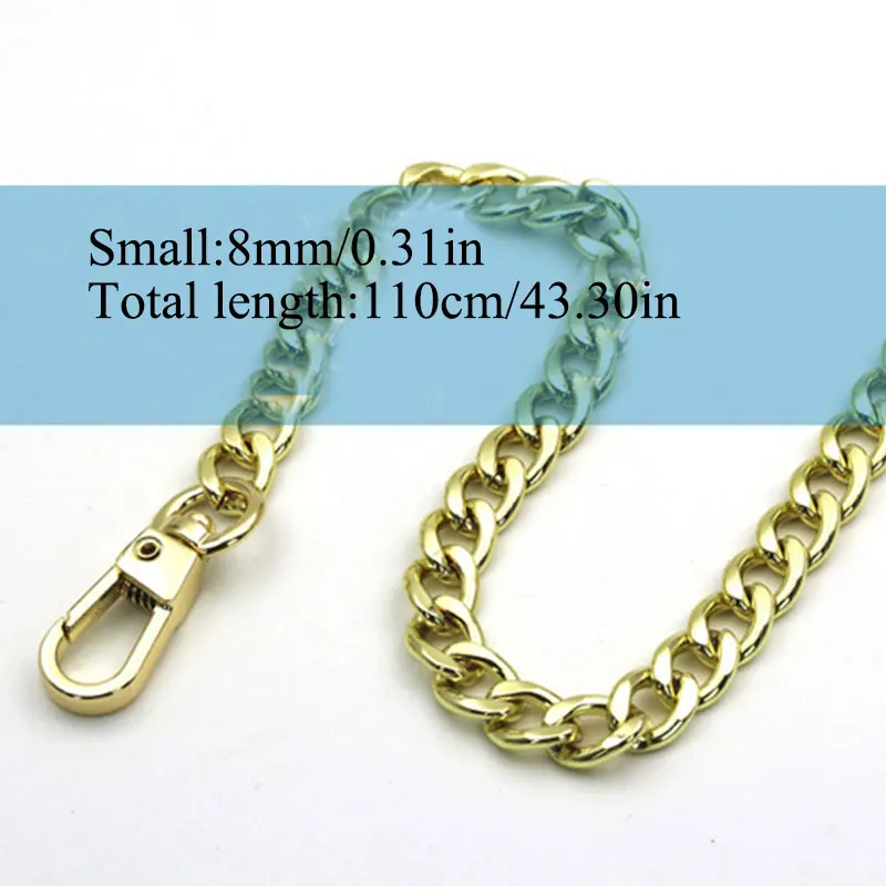120cm Chain Accessories for Bags Belt Straps For Bag Parts Accessories Bags Chains Gold Belts Hardware For Handbag Accessories
120cm Chain Accessories for Bags Belt Straps For Bag Parts Accessories Bags Chains Gold Belts Hardware For Handbag Accessories