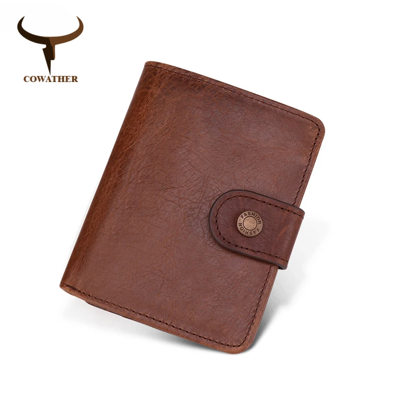 COWATHER men wallet 100% cow genuine leather high quality male purse fashion design short style wallet for men free shipping
COWATHER men wallet 100% cow genuine leather high quality male purse fashion design short style wallet for men free shipping