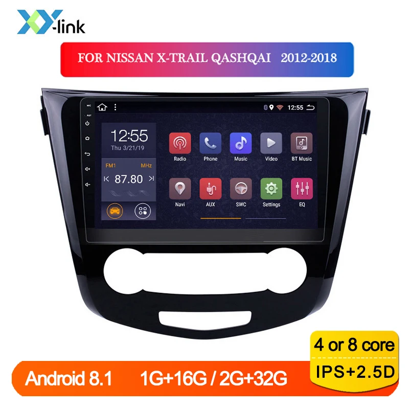 Автомобильный мультимедийный Dvd-плеер на Android для Nissan QashQai X-Trail 2012-2018 радио