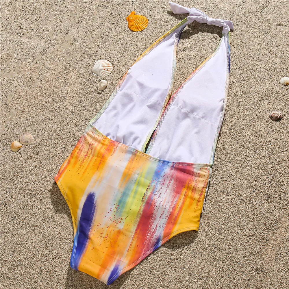 V-Neck One Piece Swimsuit Women 2020 New Sexy Halter Swimwear Female Bodysuit Monokini Bandage Bathing Suits Summer Beach Wear
V-Neck One Piece Swimsuit Women 2020 New Sexy Halter Swimwear Female Bodysuit Monokini Bandage Bathing Suits Summer Beach Wear