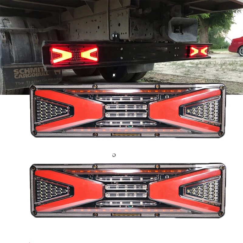2pcs 24V Trailer LED Rear Taillight Truck Warning Lights Waterproof 41cm Flowing Signal Parking Brake Reversing Indicator Lamp.
2pcs 24V Trailer LED Rear Taillight Truck Warning Lights Waterproof 41cm Flowing Signal Parking Brake Reversing Indicator Lamp.