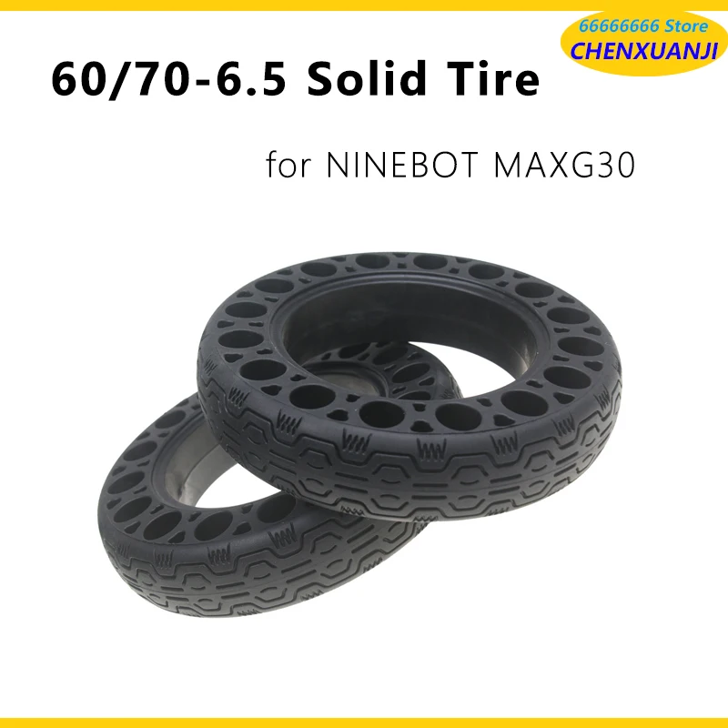 10 Inch Solid Tire 60/70-6.5 Tyre for Ninebot Max G30 Electric Scooter Accessories 
10 Inch Solid Tire 60/70-6.5 Tyre for Ninebot Max G30 Electric Scooter Accessories