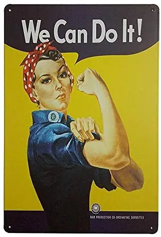 Forever_USA Tin Sign | Metal Wall Sign | WWII Rosie The Riveter We can do it War Advertising 8 x 12 in
Forever_USA Tin Sign | Metal Wall Sign | WWII Rosie The Riveter We can do it War Advertising 8 x 12 in