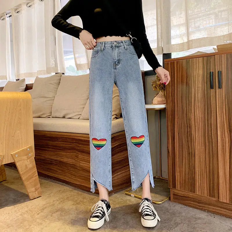 2020 New Autumn Women Vintage High Waist Wide Leg Denim Trousers Students Loose Fashion Harajuku Chic Casual Jean Pants E391
2020 New Autumn Women Vintage High Waist Wide Leg Denim Trousers Students Loose Fashion Harajuku Chic Casual Jean Pants E391