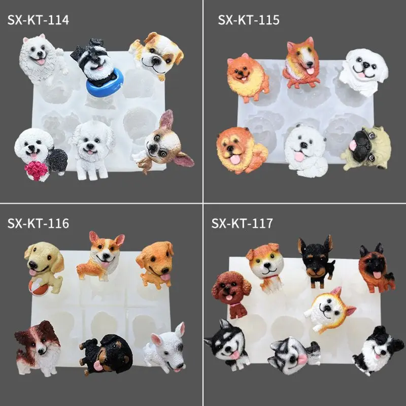 Cute Dog Corgi French Bulldog Silicone Mold for Fondant Chocolate Candy Gum Paste Polymer Clay Resin Casting Mold Crafts
Cute Dog Corgi French Bulldog Silicone Mold for Fondant Chocolate Candy Gum Paste Polymer Clay Resin Casting Mold Crafts