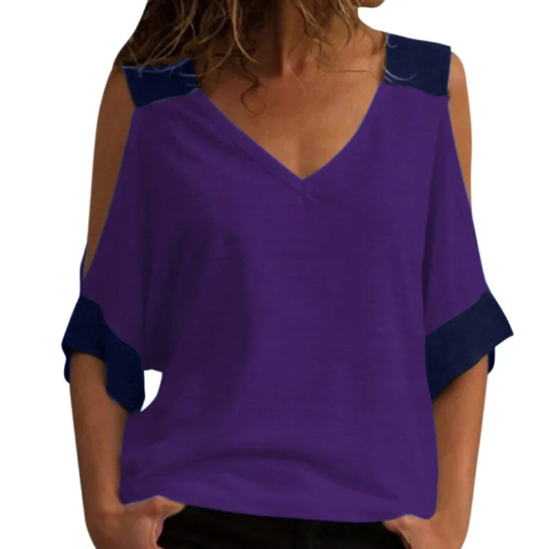 2021Wish Cross-border Ebay Style New Hit Color Off-shoulder V-neck Short-sleeved T-shirt for Women Women Woman Tshirts Clothing
2021Wish Cross-border Ebay Style New Hit Color Off-shoulder V-neck Short-sleeved T-shirt for Women Women Woman Tshirts Clothing