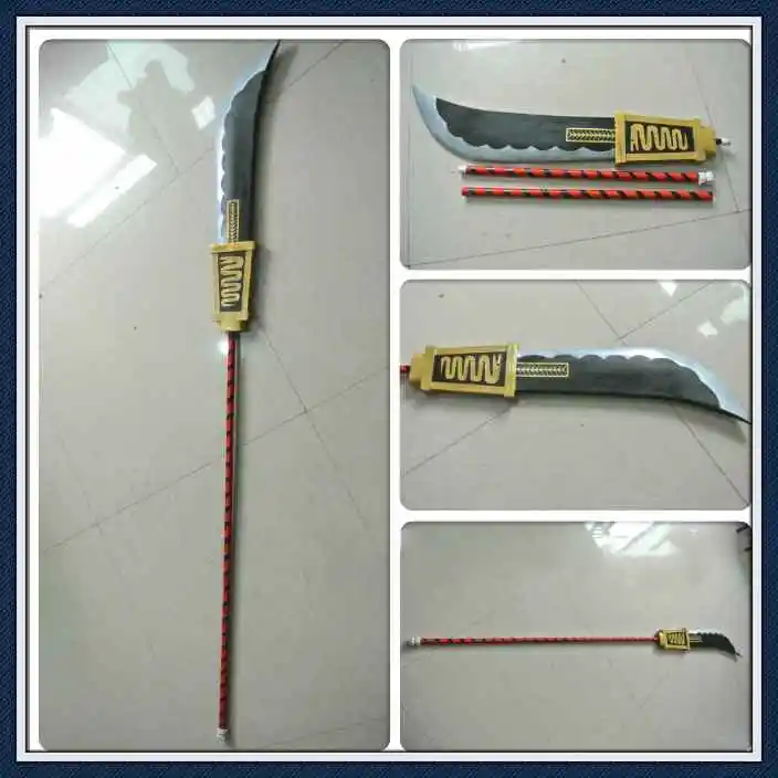 One Piece Whitebeard Edward Newgate Weapon Bisento Cosplay Replica Prop PVC Sword Halloween Christmas Preformance Props | Тематическая