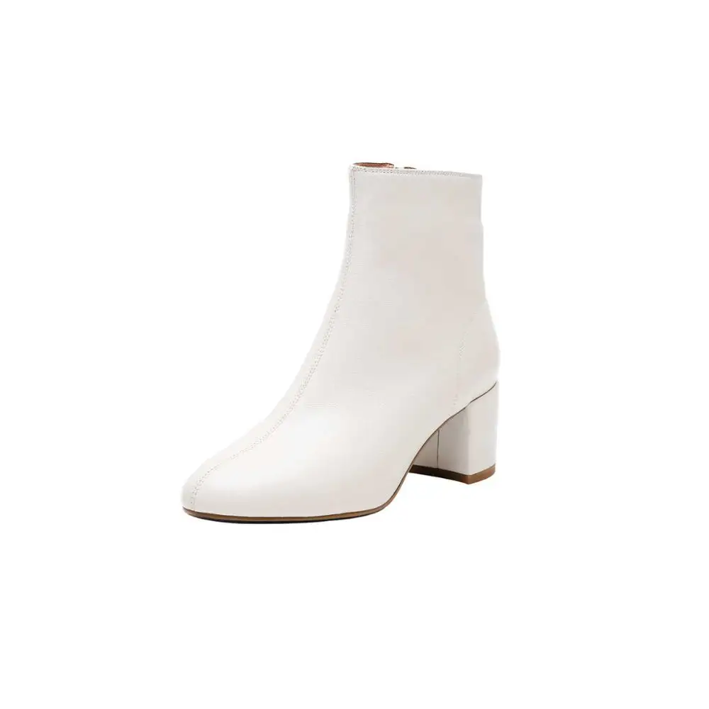 Lenkisen winter classic solid basic office lady genuine leather high heels round toe fashion women keep warm zip ankle boots L11
Lenkisen winter classic solid basic office lady genuine leather high heels round toe fashion women keep warm zip ankle boots L11