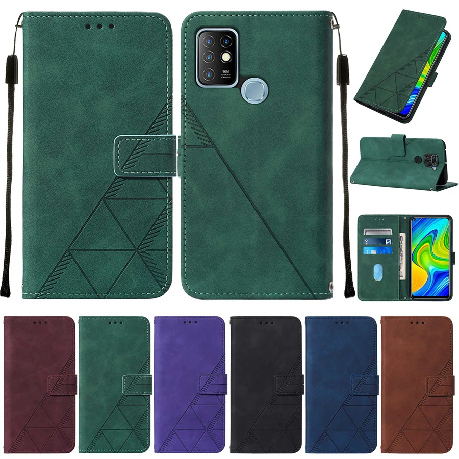 Деловой чехол для Infinix Hot 11 11S 10s 10T 10i 10 Lite 9 Play Note10 Pro 8 7 Phantom X AC8 Zero Smart 4 5 HD кожаный |