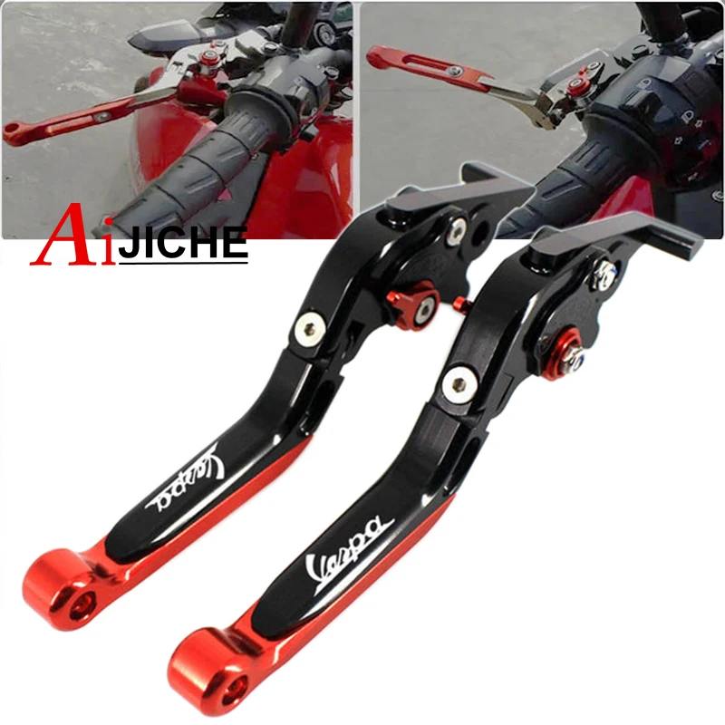 

For Vespa Granturismo 125/200 GTS 125/250 S125/150/300 Super Motorcycle CNC Adjustable Folding Extendable Brake Clutch Lever