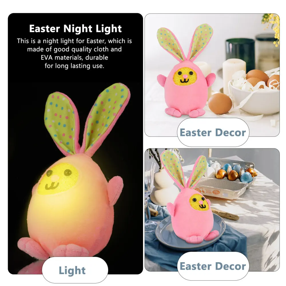 1 Pc Easter Rabbit Night Light LED Light EVA Night Lamp Home Decoration Party Supply
1 Pc Easter Rabbit Night Light LED Light EVA Night Lamp Home Decoration Party Supply