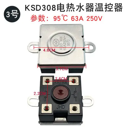 1 шт. электрический водонагреватель температурный переключатель KSD307/308 40A 250/400 В трехфазный четырехпроводной термостат 8-контактный термопереключатель 95 ℃
1 шт. электрический водонагреватель температурный переключатель KSD307/308 40A 250/400 В трехфазный четырехпроводной термостат 8-контактный термопереключатель 95 ℃