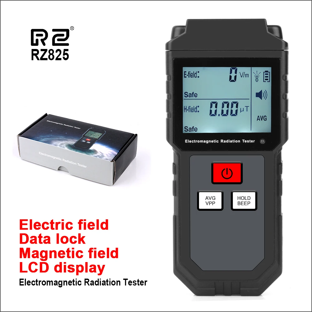 

RZ Electromagnetic Field Radiation Tester Detector Handheld Portable Counter Emission Dosimeter Computer Phone Digital Emf Meter