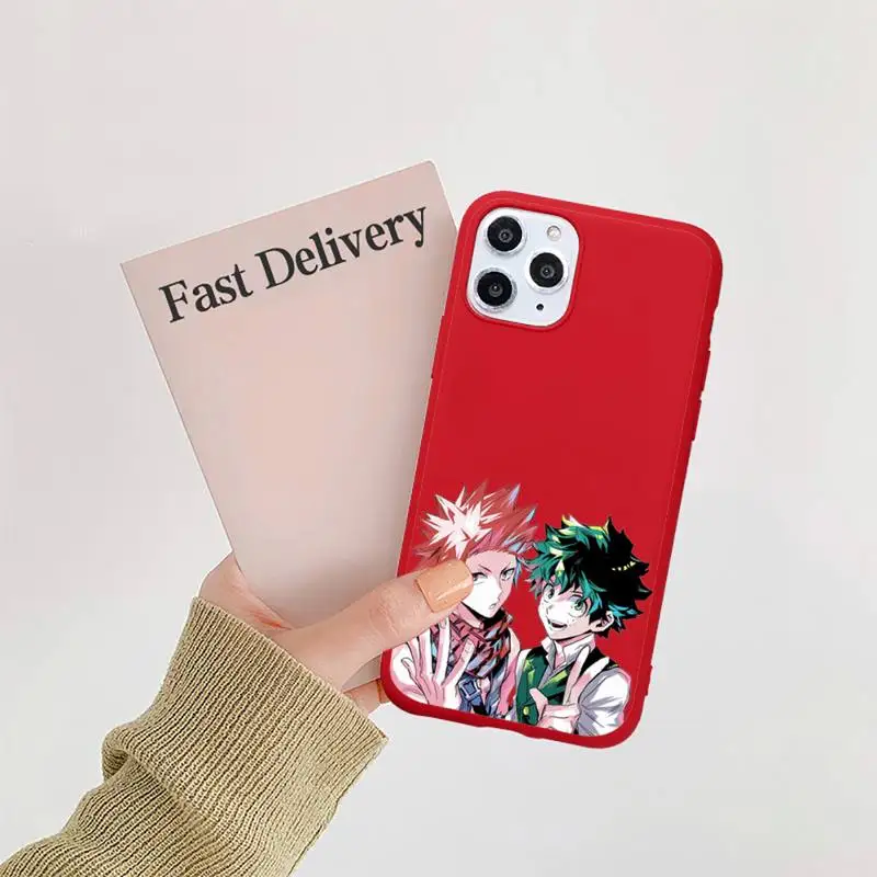 My Hero Academia deku bakugou Boku Phone Case Candy Color Red for iPhone 11 12 pro XS MAX 8 7 6 6S Plus X 5S SE 2020 XR
My Hero Academia deku bakugou Boku Phone Case Candy Color Red for iPhone 11 12 pro XS MAX 8 7 6 6S Plus X 5S SE 2020 XR