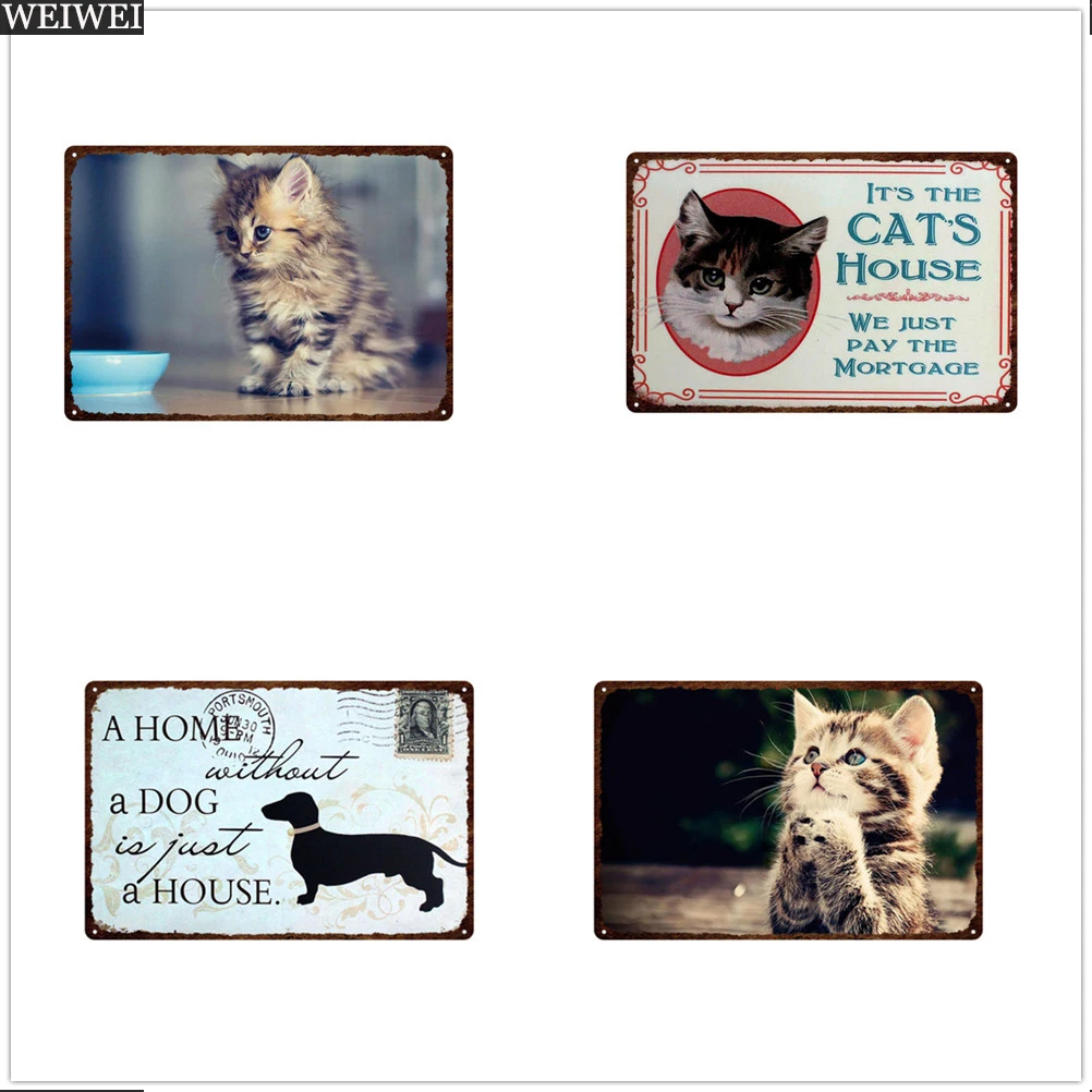 WEIWEI I Love My Pet Metal Sign Cat Dog Deer Winter Christmas Decor Bar Restaurant Poster Home Decor Tin Sign Plaque Decoration
WEIWEI I Love My Pet Metal Sign Cat Dog Deer Winter Christmas Decor Bar Restaurant Poster Home Decor Tin Sign Plaque Decoration