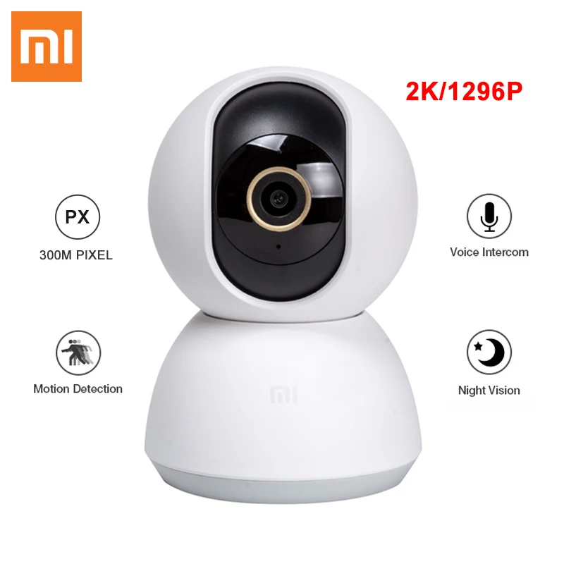 

Xiaomi Mijia Smart Camera 2K 1296P 360 Angle WiFi Webcam Mi Home Baby Monitor Night Vision AI Human Detection Security Cameras