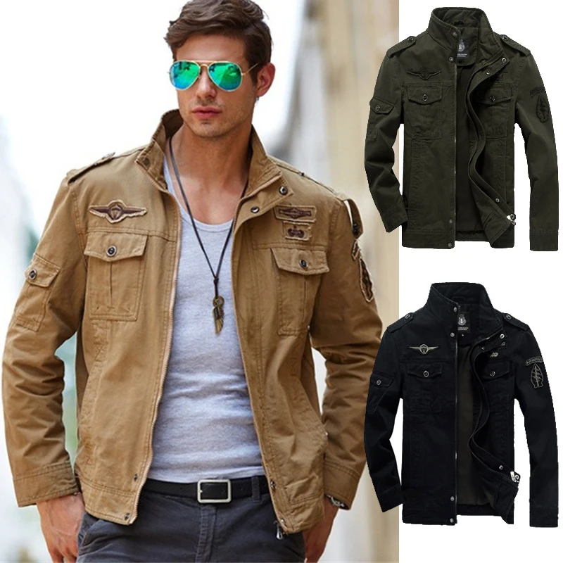 Men Jacket Outdoor Sports Tooling Coat Casual Military Amry Uniform Zipper Flight Loose Suit
Men Jacket Outdoor Sports Tooling Coat Casual Military Amry Uniform Zipper Flight Loose Suit