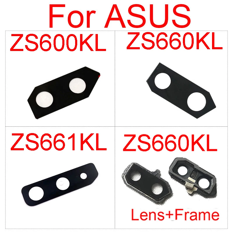 

Rear Main Camera Glass Lens Frame For ASUS Rog Phone ZS600KL Z01QD / Phone 2 II ZS660KL I001D / Rog Phone III 3 ZS661KS ZS661KL