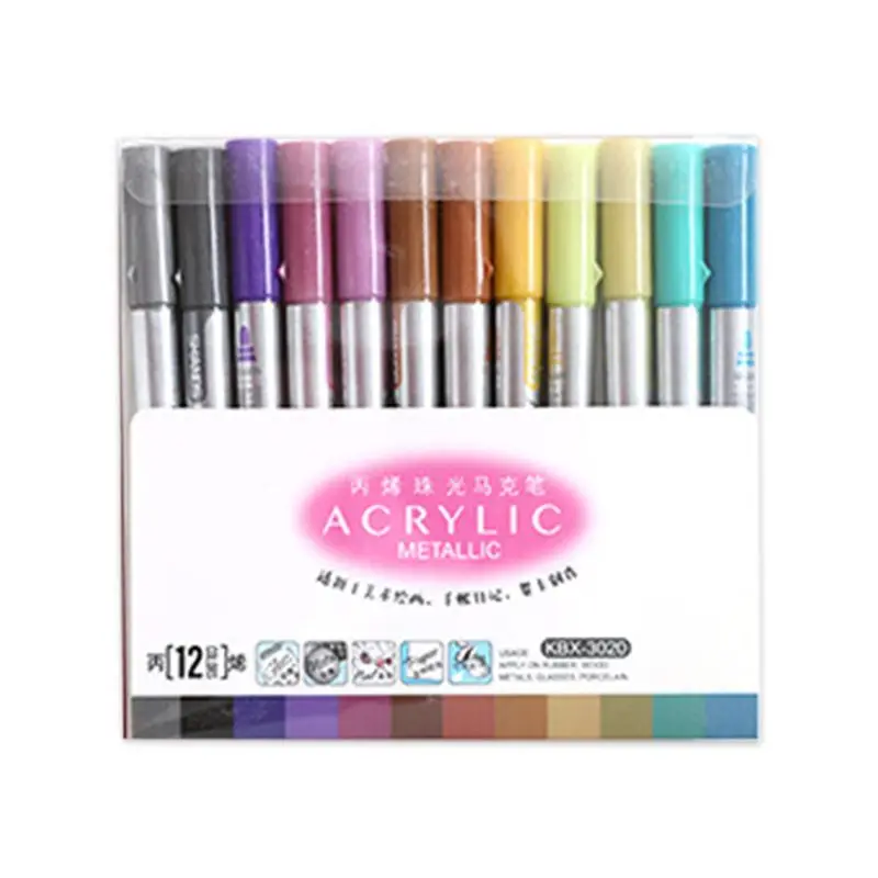 12 Colors Acrylic Paint Marker Pen for Ceramic Rock Glass Porcelain Mug Wood Canvas Painting Marking
12 Colors Acrylic Paint Marker Pen for Ceramic Rock Glass Porcelain Mug Wood Canvas Painting Marking