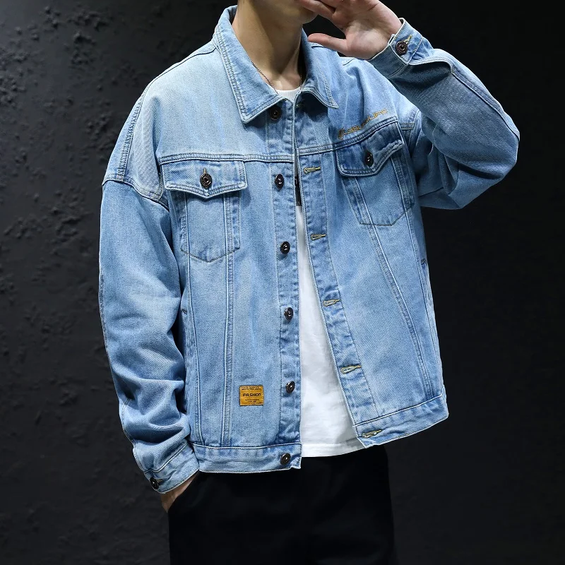 Men Light Blue Denim Jackets Jeans Coats Spring And Autumn Cotton Jeans Jackets Denim Coats High Quality Men Fit Jackets 5XL
Men Light Blue Denim Jackets Jeans Coats Spring And Autumn Cotton Jeans Jackets Denim Coats High Quality Men Fit Jackets 5XL