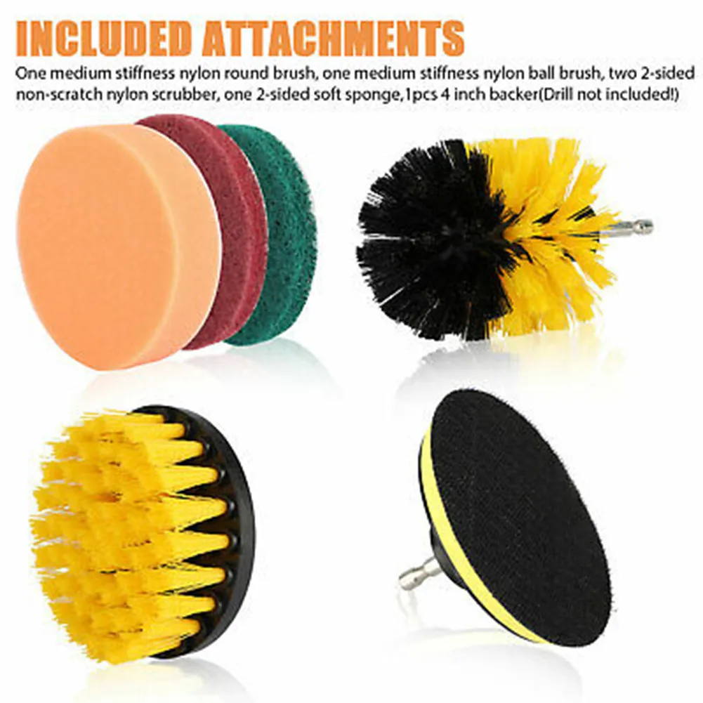 6 Pcs Screw Brush Kit Plastic Stainless Steel Multifunctional Drill Accessories Wheel Glass Kitchen Cleaning Nylon Spon Head
6 Pcs Screw Brush Kit Plastic Stainless Steel Multifunctional Drill Accessories Wheel Glass Kitchen Cleaning Nylon Spon Head